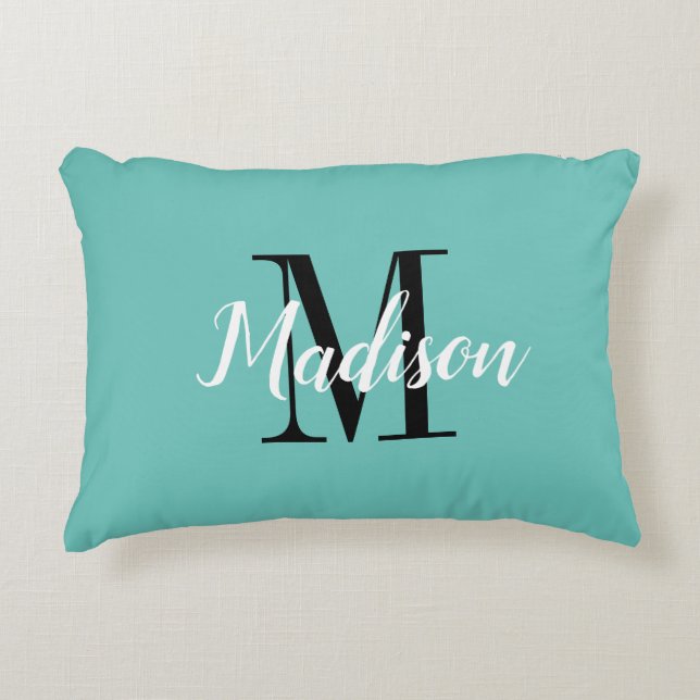 Klein accent kussen cadeau met aangepaste naam mon (Voorkant)