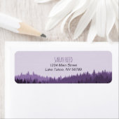 Klein adreslabel voor rustieke bruiloft in de berg etiket (Insitu)