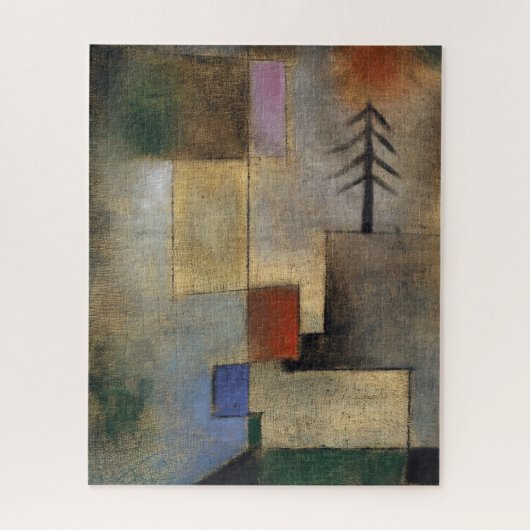 Klein Afbeelding Fir Trees van Paul Klee Legpuzzel (Verticaal)