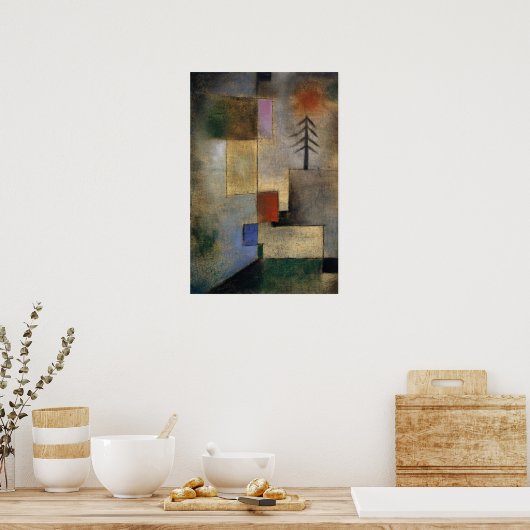 Klein Afbeelding Fir Trees van Paul Klee Poster (Keuken)