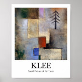 Klein Afbeelding Fir Trees van Paul Klee Poster (Voorkant)