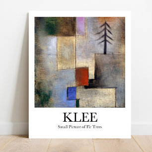 Klein Afbeelding Fir Trees van Paul Klee Poster