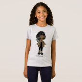 Klein Afro-Amerikaans meisje T-shirt (Voorkant volledig)