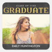 Klein Afstuderen Stickers Envelopzegel (Voorkant)