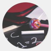 Klein alkbord ronde sticker (Voorkant)