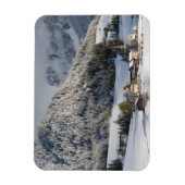 Klein alpendorp in de sneeuwrechthoek magneet (Verticaal)