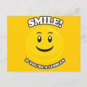 KLEIN ALS JE EEN LESBIAN BENT BRIEFKAART (Voorkant)