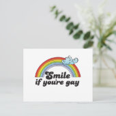 KLEIN ALS JE GAY BENT BRIEFKAART (Staand voorkant)