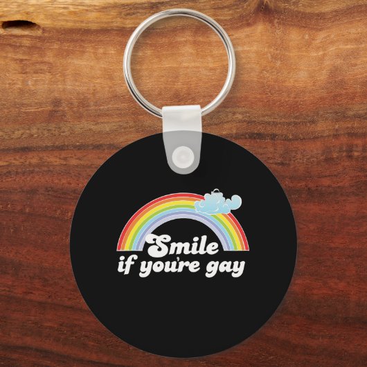 KLEIN ALS JE GAY BENT SLEUTELHANGER (Voorkant)