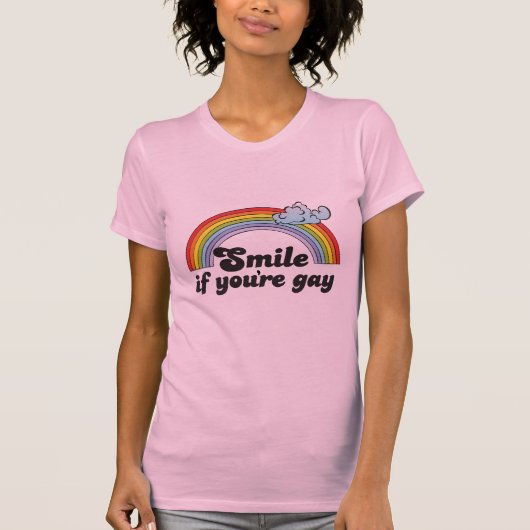 KLEIN ALS JE GAY BENT T-SHIRT (Voorkant)
