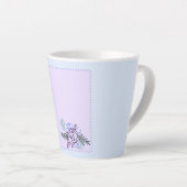 Klein Aqua Roos Latte Mok (Rechterhoek)