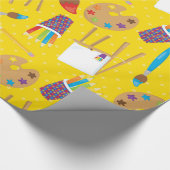 Klein artistiek patroon cadeaupapier (Hoek)