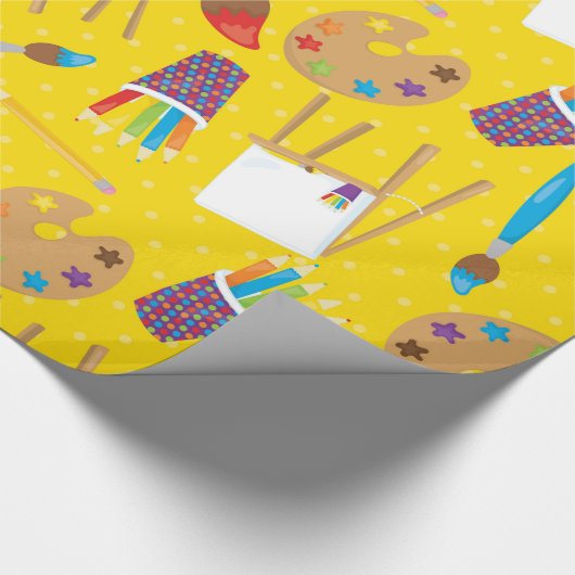 Klein artistiek patroon cadeaupapier (Hoek)