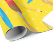 Klein artistiek patroon cadeaupapier (Rol Hoek)