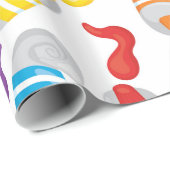 Klein artistiek patroon cadeaupapier (Rol Hoek)