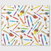 Klein artistiek patroon cadeaupapier (Vlak)