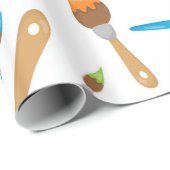 Klein artistiek patroon cadeaupapier (Rol Hoek)