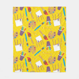 Klein artistiek patroon fleece deken