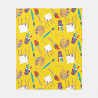 Klein artistiek patroon fleece deken
