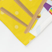 Klein artistiek patroon fleece deken (Hoek)