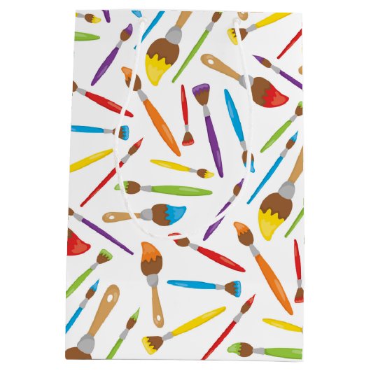 Klein artistiek patroon medium cadeauzakje (Achterkant)