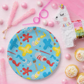 Klein artistiek patroon papieren bordje (Feest)