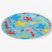 Klein artistiek patroon papieren bordje (Gekanteld)