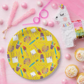 Klein artistiek patroon papieren bordje (Feest)