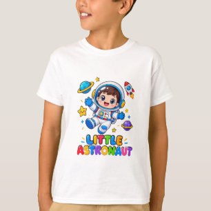 Klein astronaut kinder T-shirt – Schattige ruimte