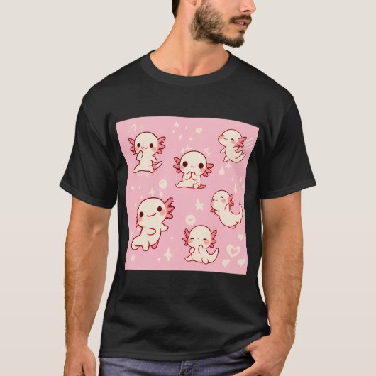 klein axolotl patroon t-shirt (Voorkant)