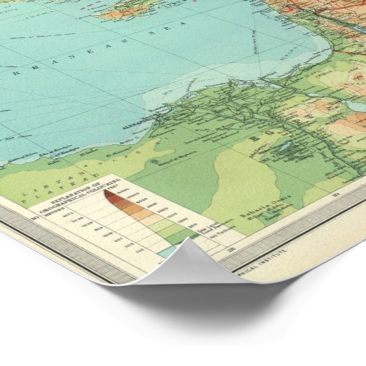 Klein Azië, Syrië en Mesopotamie Poster (Hoek)