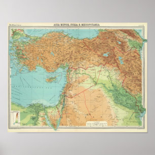 Klein Azië, Syrië en Mesopotamie Poster