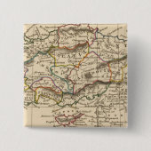 Klein Azië Vierkante Button 5,1 Cm (Voorkant)