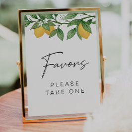 Klein baby shower Favors-teken Kaart