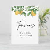 Klein baby shower Favors-teken Kaart (Staand voorkant)