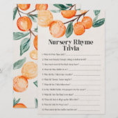 klein baby shower kinderspel rhyme trivi (Voorkant / Achterkant)