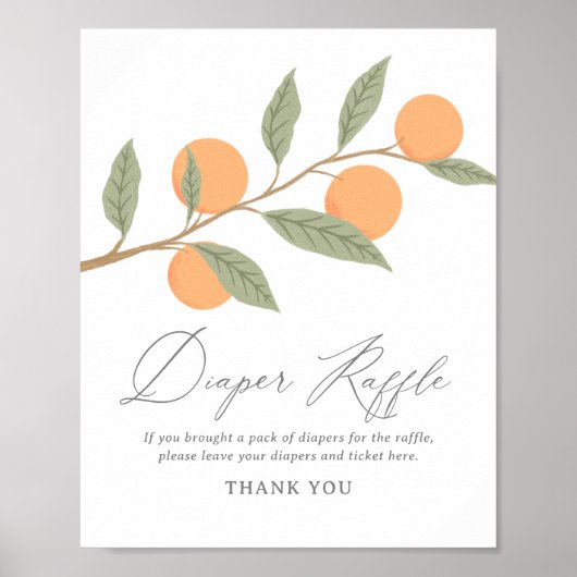 Klein Baby shower, luiertje Poster (Voorkant)