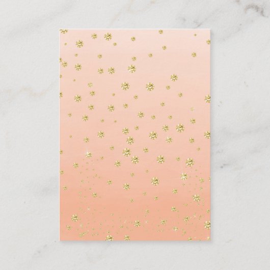 Klein Baby shower met kleine doorsnede Informatiekaartje (Achterkant)