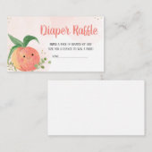 Klein Baby shower met kleine doorsnede Informatiekaartje (Voorkant / Achterkant)