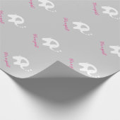 Klein baby shower omslagpapier met schattige olifa cadeaupapier (Hoek)
