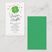 Klein Baby shower van Shamrock Informatiekaartje (Voorkant / Achterkant)