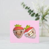 Klein bedrijf aardbeien zoete winkel briefkaart (Staand voorkant)