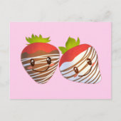 Klein bedrijf aardbeien zoete winkel briefkaart (Voorkant)