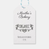Klein bedrijf bakkerij biologisch voedsel prijs la cadeaulabel (Achterkant)