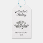 Klein Bedrijf Bakkerij Vegan Voedsel Prijs label Cadeaulabel (Voorkant)