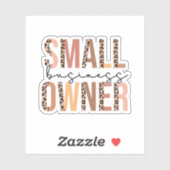 Klein bedrijf cadeau - Klein bedrijf Sticker (Vel)