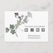 Klein bedrijf Coupon Paarse dank u invoegen Kaart (Achterkant)