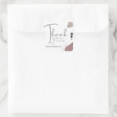 Klein bedrijf, dank u, bijsluiter vierkante sticker (Tas)