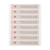 Klein bedrijf dank u het verschepen pakket adreslabel wikkel (Vel)