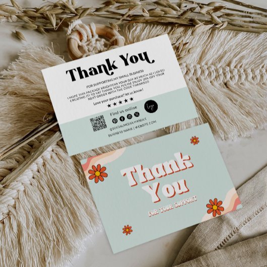 Klein bedrijf Dank u kaart afdrukbaar